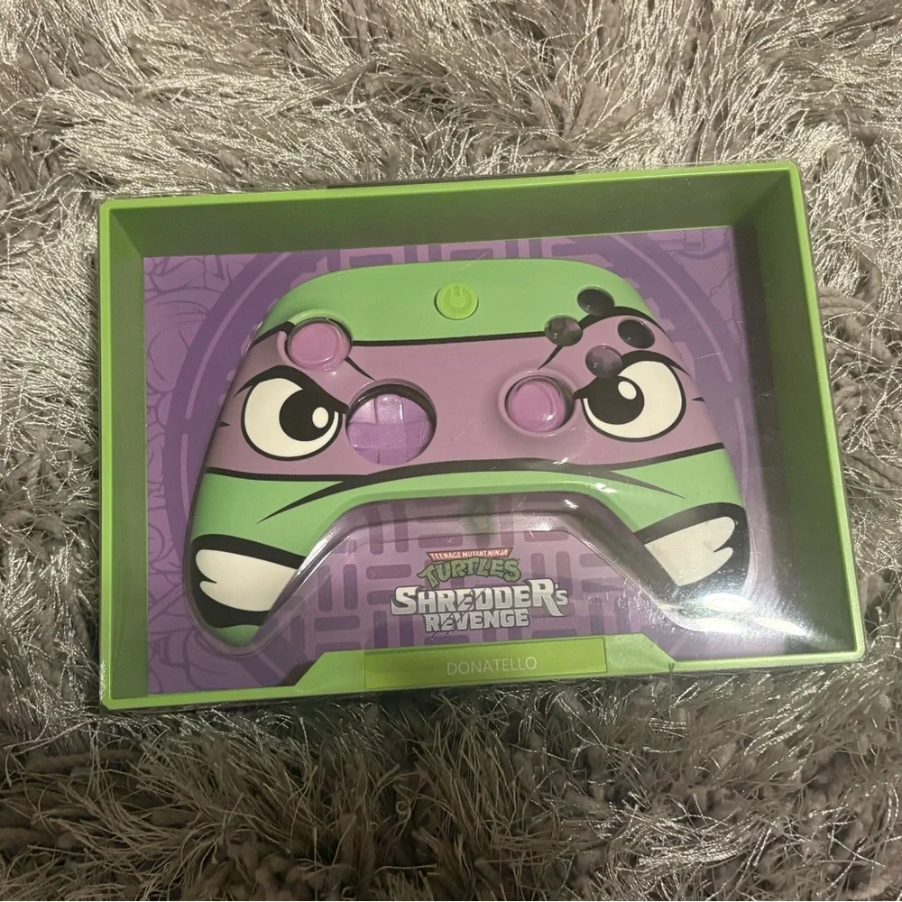 Turtles Shredder's Revenge Donatello Controller Faceplate- Green & Purple